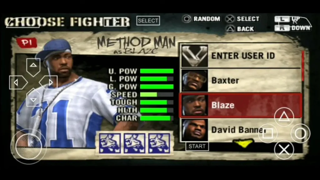 Def Jam PPSSPP Game Characters