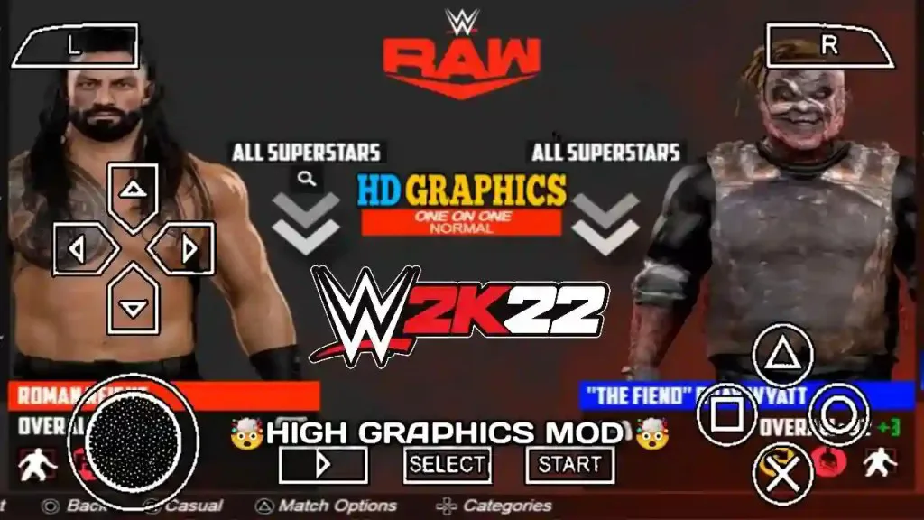 WWE 2K22 PSP For Android