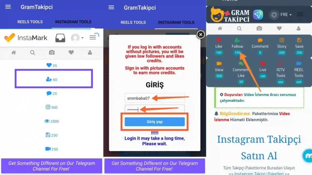 GramTakipci Apk 2