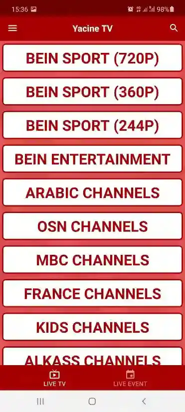 Yacine TV Apk 7