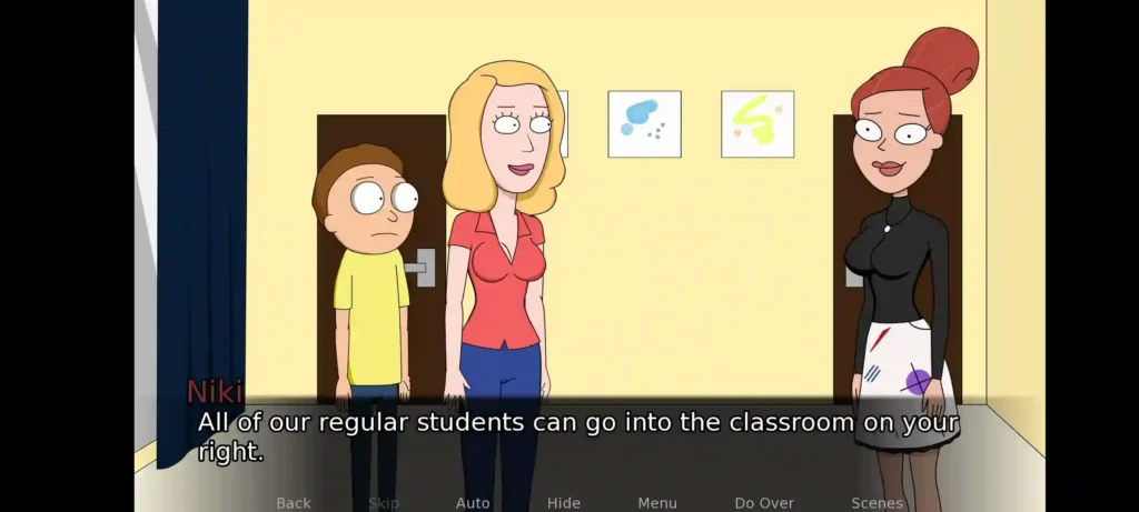 Adult Cartoon Visual Novel Game