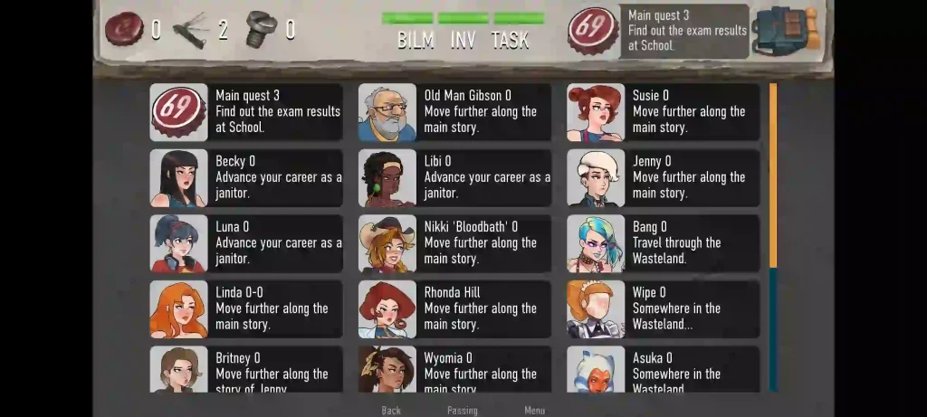 Deep Vault 69 Game All Characters