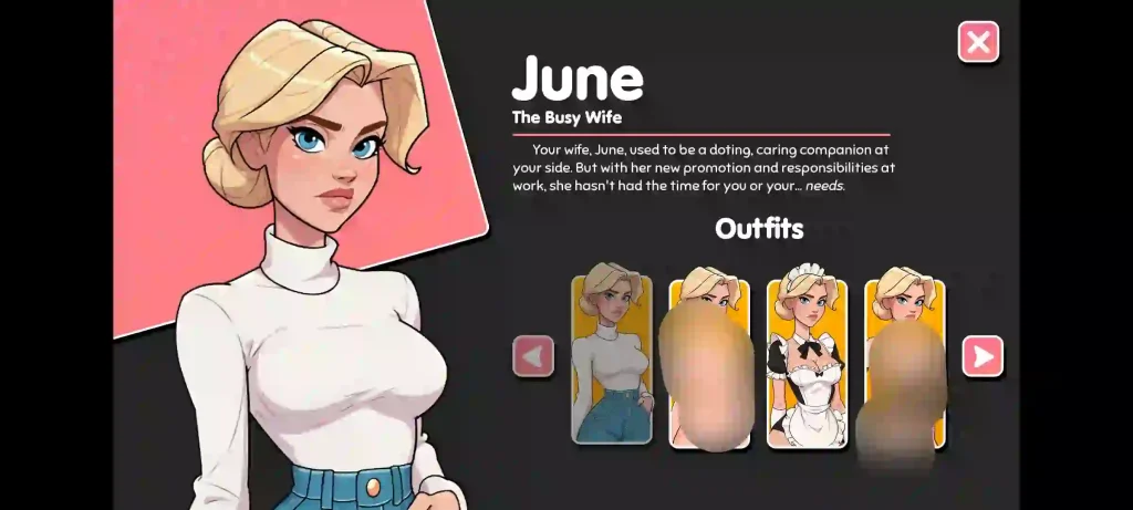 Mother In Lust APK Unlocked Outfits