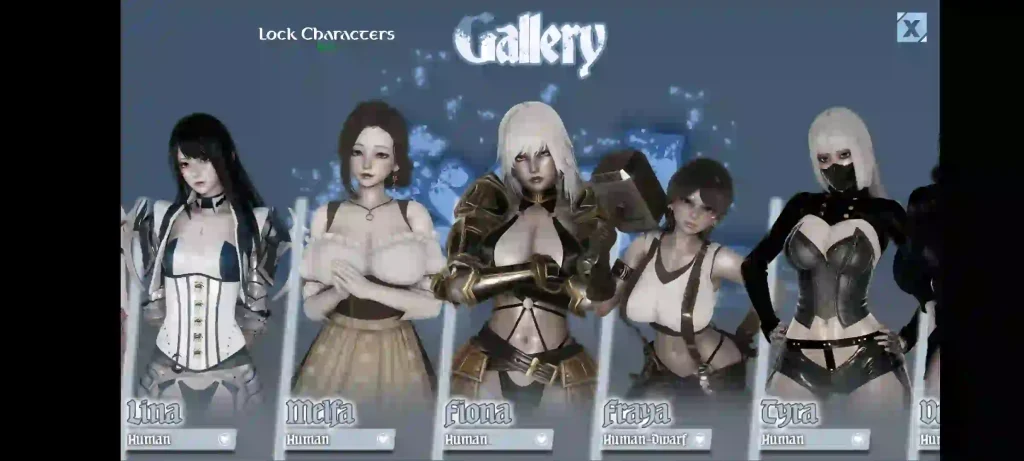 Isekai Paradise MOD All Characters Gallery Unlocked